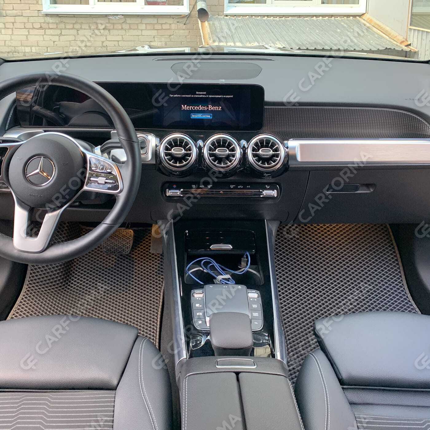 Ворсовые коврики на Mercedes GLB (X247) 2019&nbsp;-&nbsp;2026 в Москве