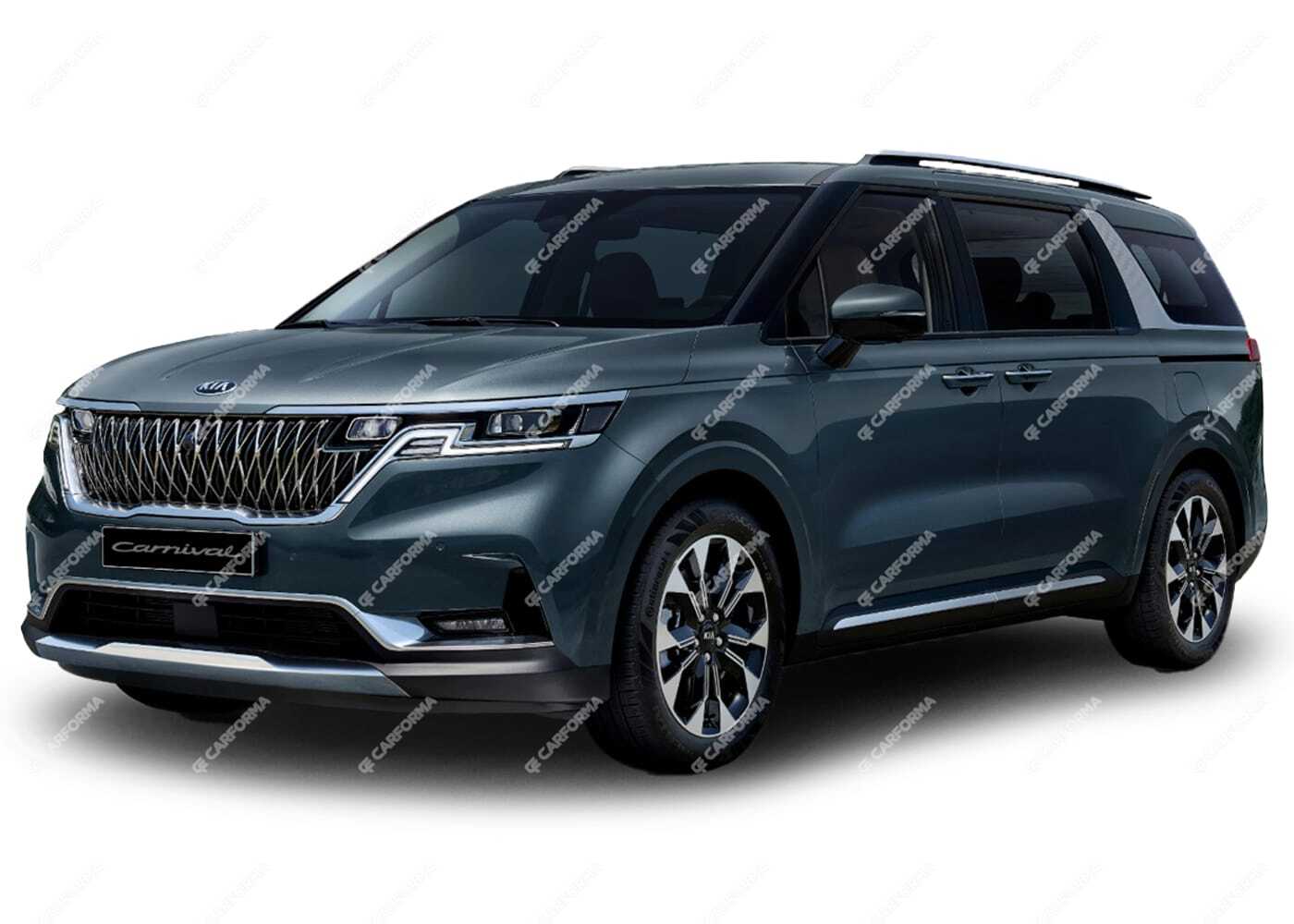 EVA коврики на KIA Carnival IV 7 мест с оттоманками 2020 - 2025