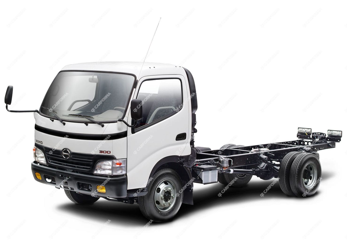Ворсовые коврики на Hino 300 I широкая кабина 1999 - 2011
