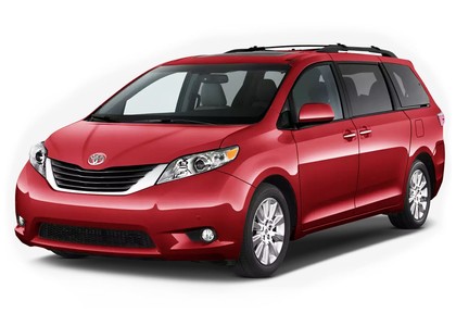Ворсовые коврики на Toyota Sienna III 2010 - 2020 в Москве