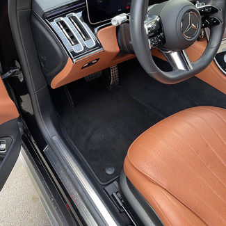Ворсовые коврики на Mercedes S (W223, V223) 2020 - 2025 в Москве