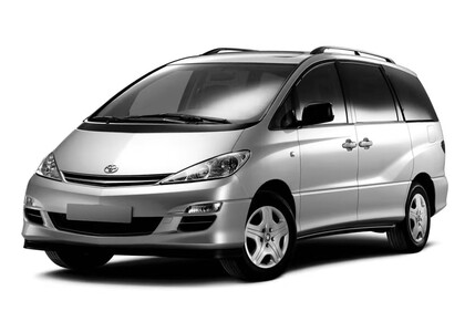 Ворсовые коврики на Toyota Previa (XR30, XR40) 2000 - 2007 в Москве