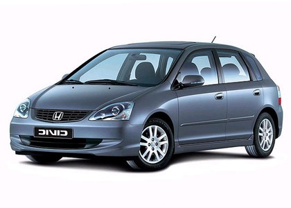 Ворсовые коврики на Honda Civic VII 5d 2000 - 2005 в Москве