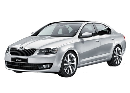 Ворсовые коврики на Skoda Octavia A7 2013 - 2020 в Москве