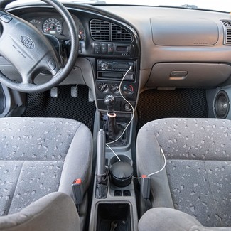 Ворсовые коврики на KIA Spectra 2000 - 2011 в Москве