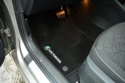 Ворсовые коврики на Skoda Octavia A7 2013 - 2020 в Москве