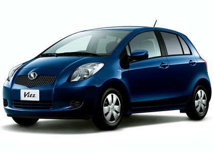 Ворсовые коврики на Toyota Vitz II 2005 - 2010 в Москве