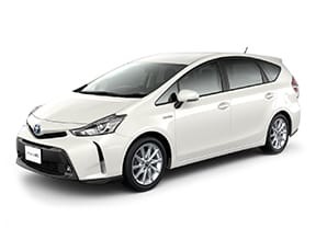 Ворсовые коврики на Toyota Prius Alpha 2011 - 2021 в Москве