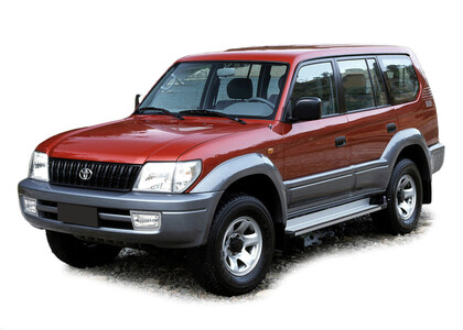 Ворсовые коврики на Toyota Land Cruiser Prado 95 1996 - 2002 в Москве
